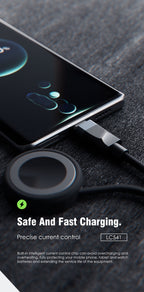 LENYES LC541 Cable de Datos 3 en 1 con Carga Inalámbrica para Smartwatch
