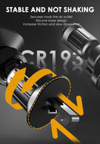 LENYES CR193 Soporte Magnético Coche Rejilla 6 Imanes 360° MagSafe Negro