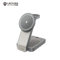 LENYES PW313 Cargador Inalámbrico 3en1 15W Plegable 0-65° Luz 9 Protecciones Gris