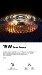 LENYES S890 Altavoz Bluetooth Potente IPX6 TWS 15 Horas Blanco