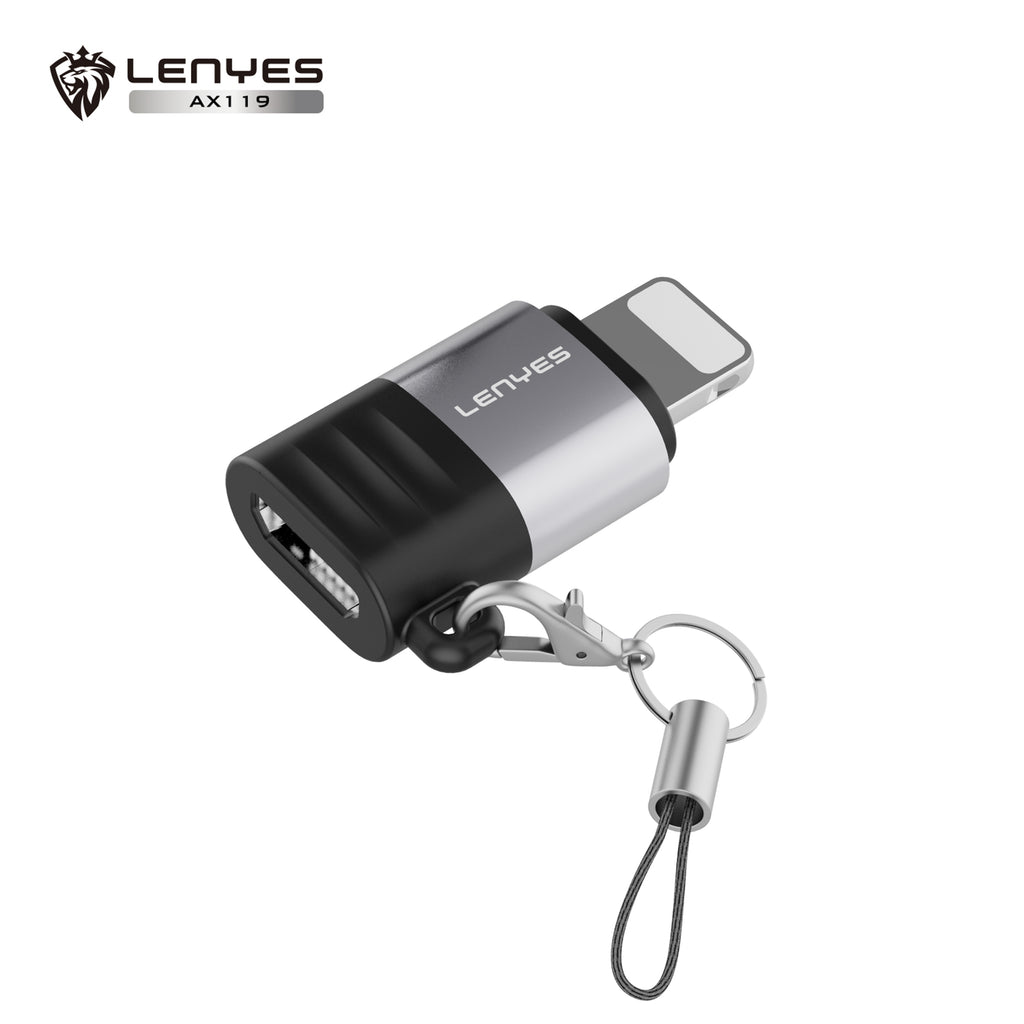 AX119 Adaptador Micro USB/V8 a Lightning -Lenyes