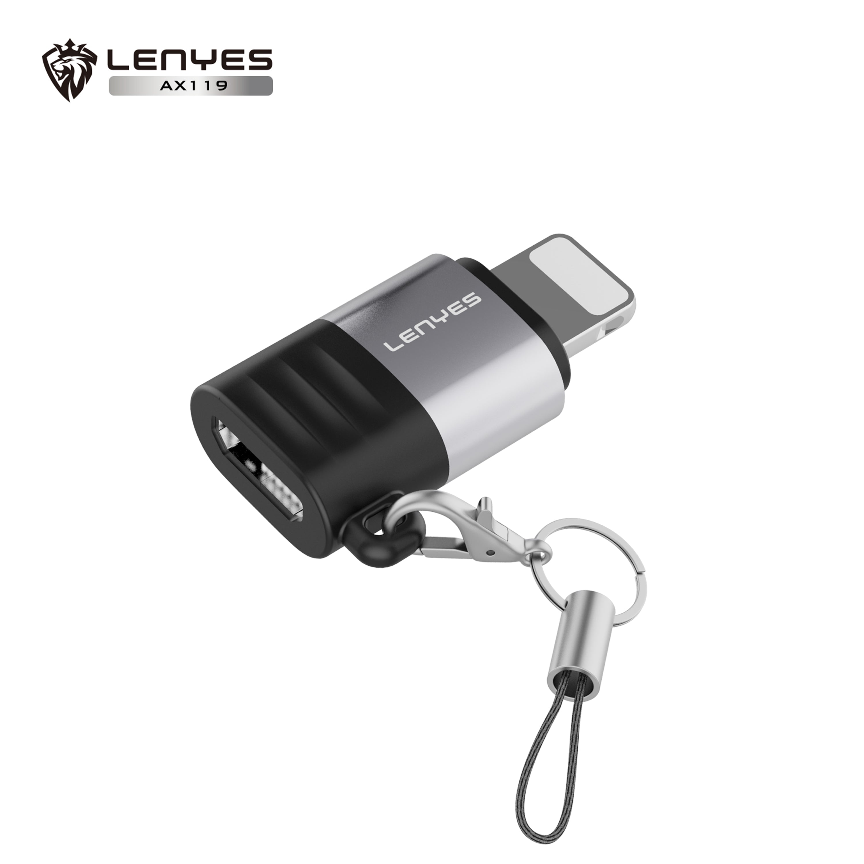 AX119 Adaptador Micro USB/V8 a Lightning -Lenyes