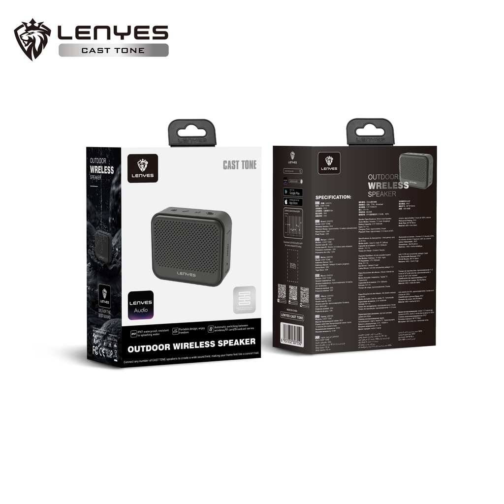 LENYES CAST TONE Altavoz Bluetooth Portátil Impermeable IP67 12W