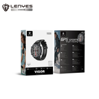 LENYES VIGOR Smartwatch Táctico Reforzado Monitor Salud SpO2 Presión IP67 Negro