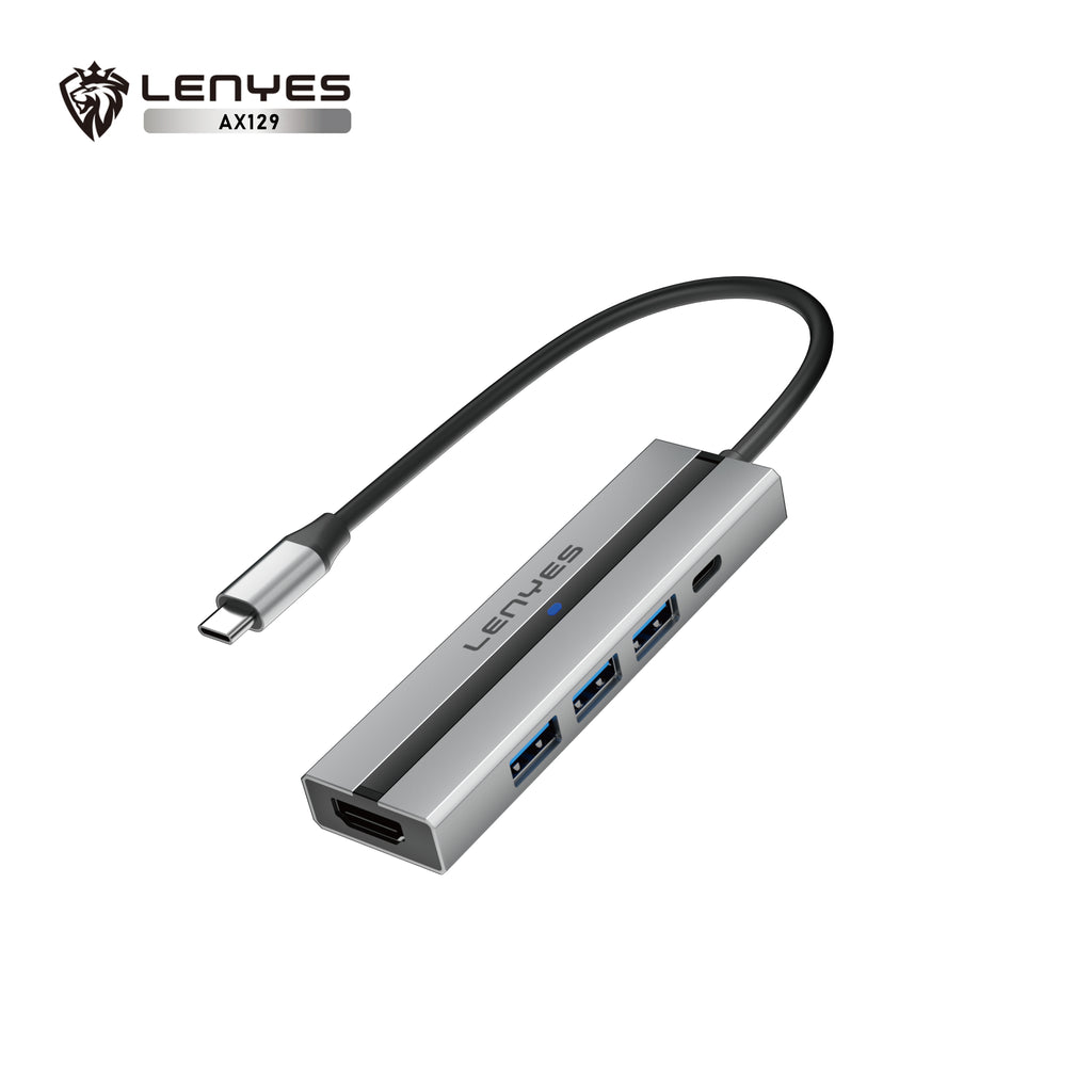AX129 Tipo-C HUB 5 en 1 -Lenyes
