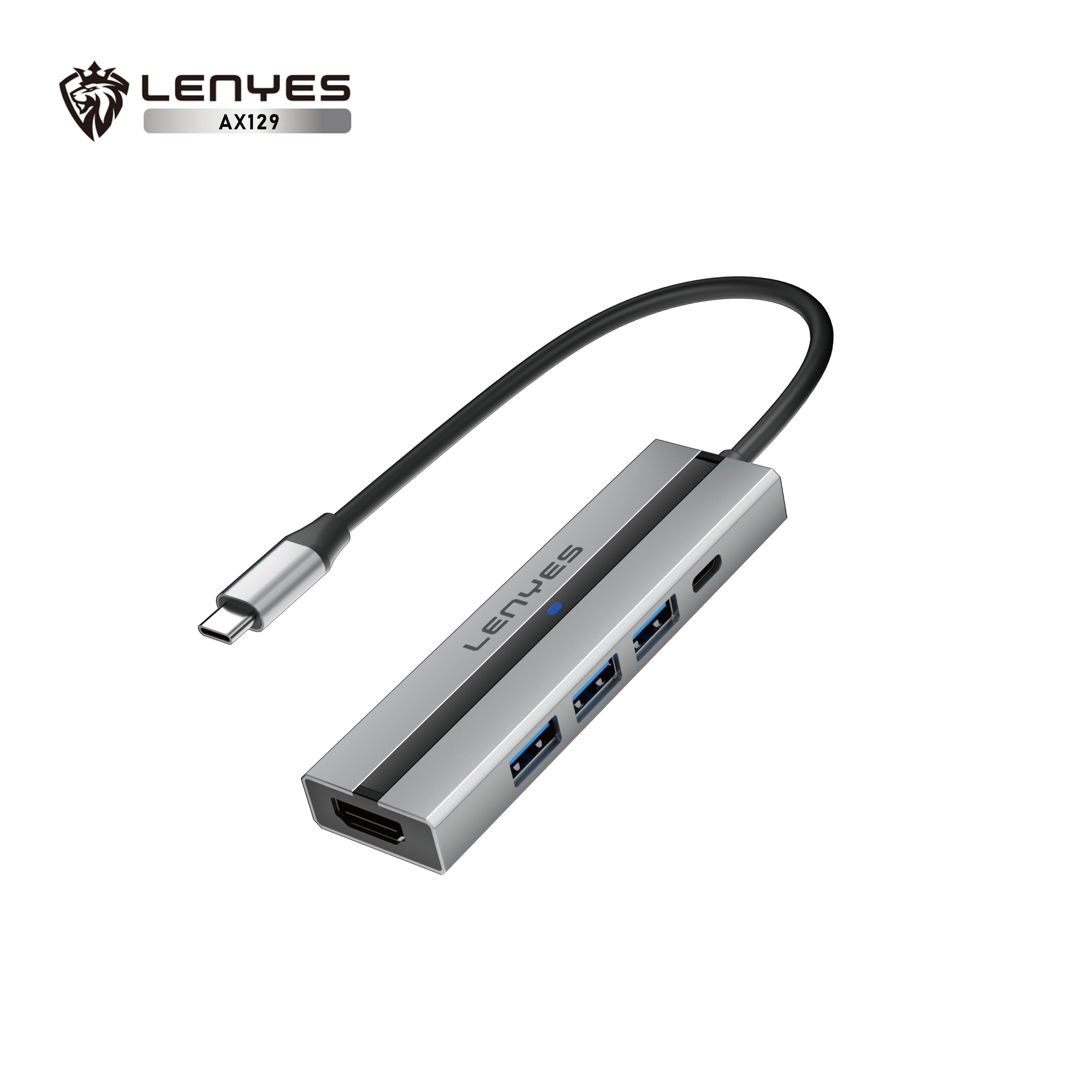 AX129 Tipo-C HUB 5 en 1 -Lenyes