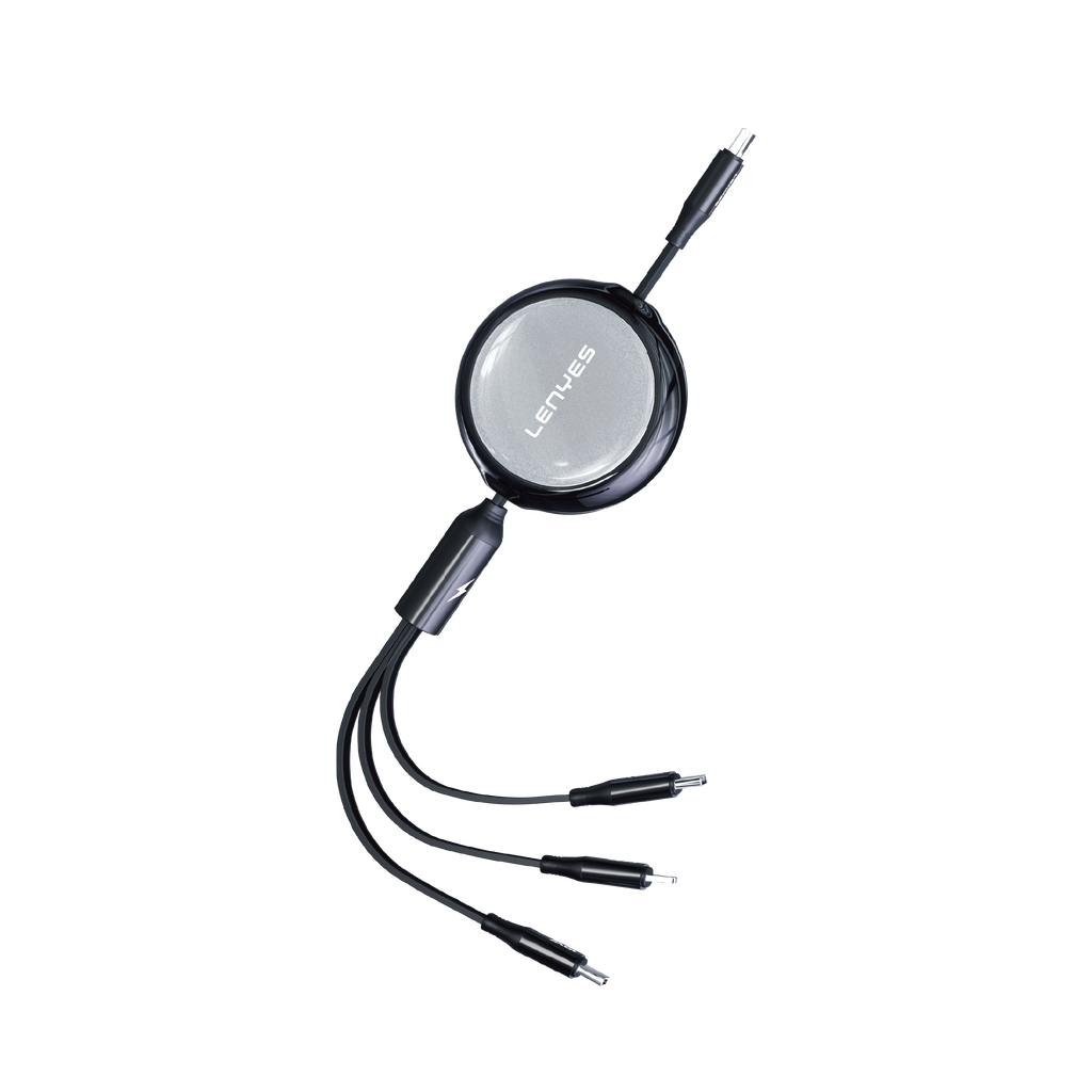 Cable Retráctil 3 en 1 - 60W LENYES LC524