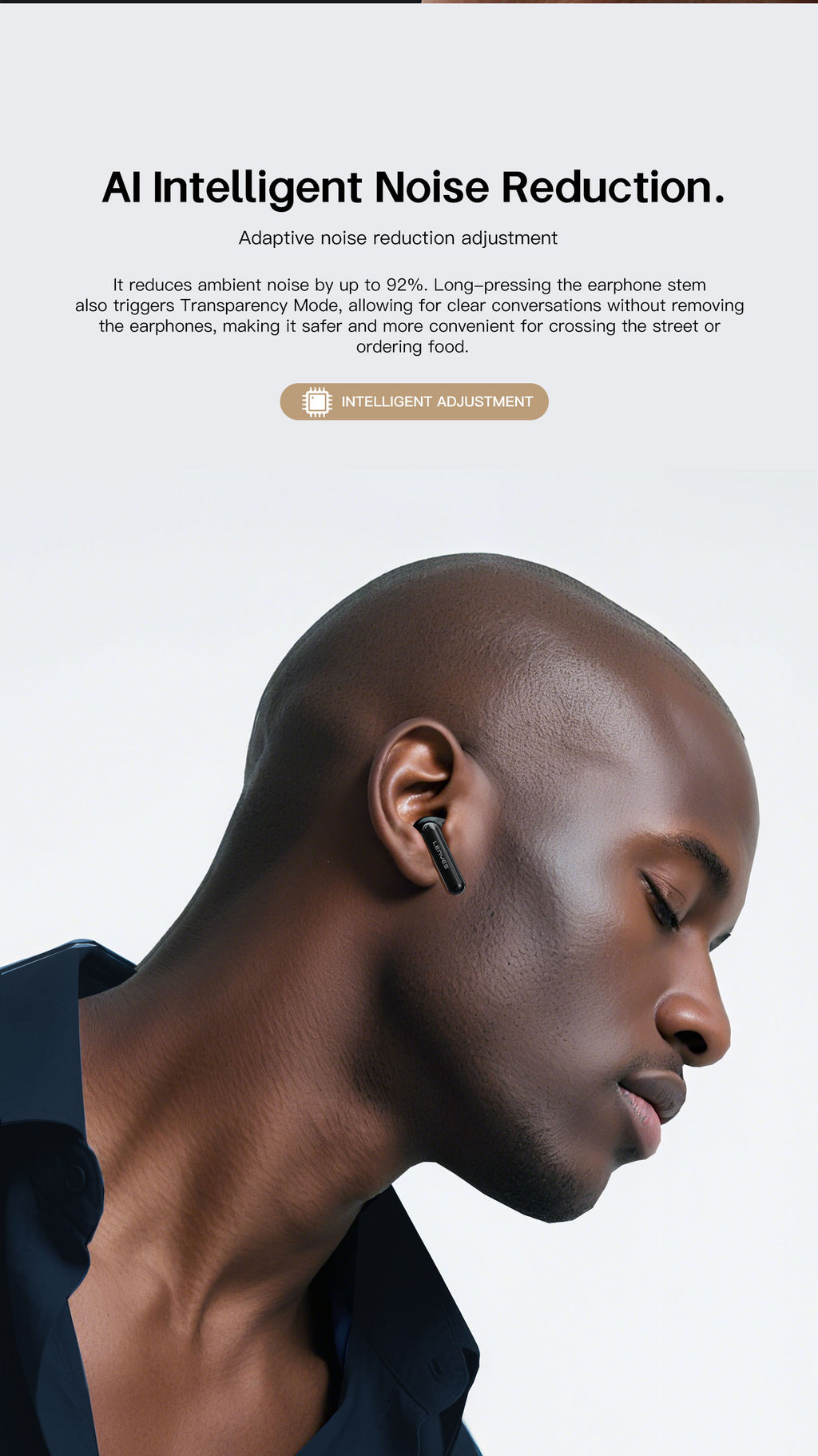 LENYES SERENE X Auriculares Bluetooth 5.4 TWS con ANC+ENC 6 Micrófonos - Sonido 360° y App Audio