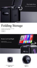 LENYES S892 Altavoz Bluetooth Profesional IPX6 TWS 15h + 2 Micrófonos Negro