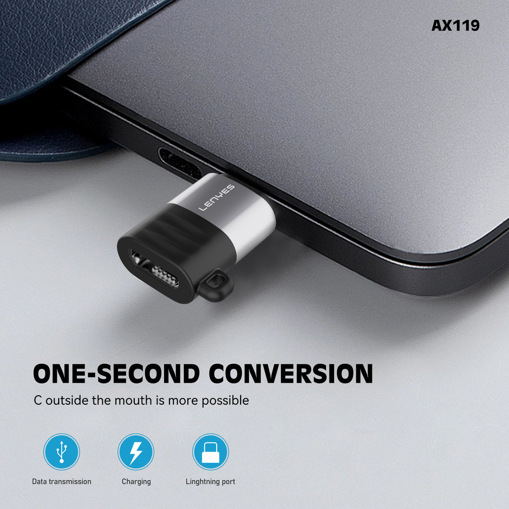 AX119 Adaptador Micro USB/V8 a Lightning -Lenyes