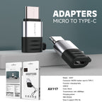 AX117 Adaptador Micro USB/V8 a Tipo-C -Lenyes