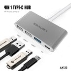 AX123 Tipo-C HUB 4 en 1 -Lenyes