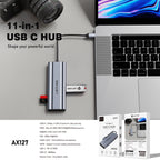 AX127 Tipo-C HUB 11 en 1 -Lenyes