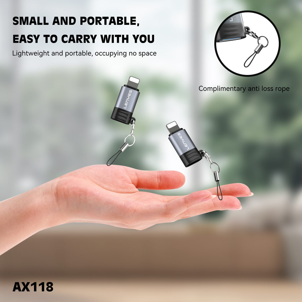 AX118 Adaptador Tipo-C a Lightning -Lenyes