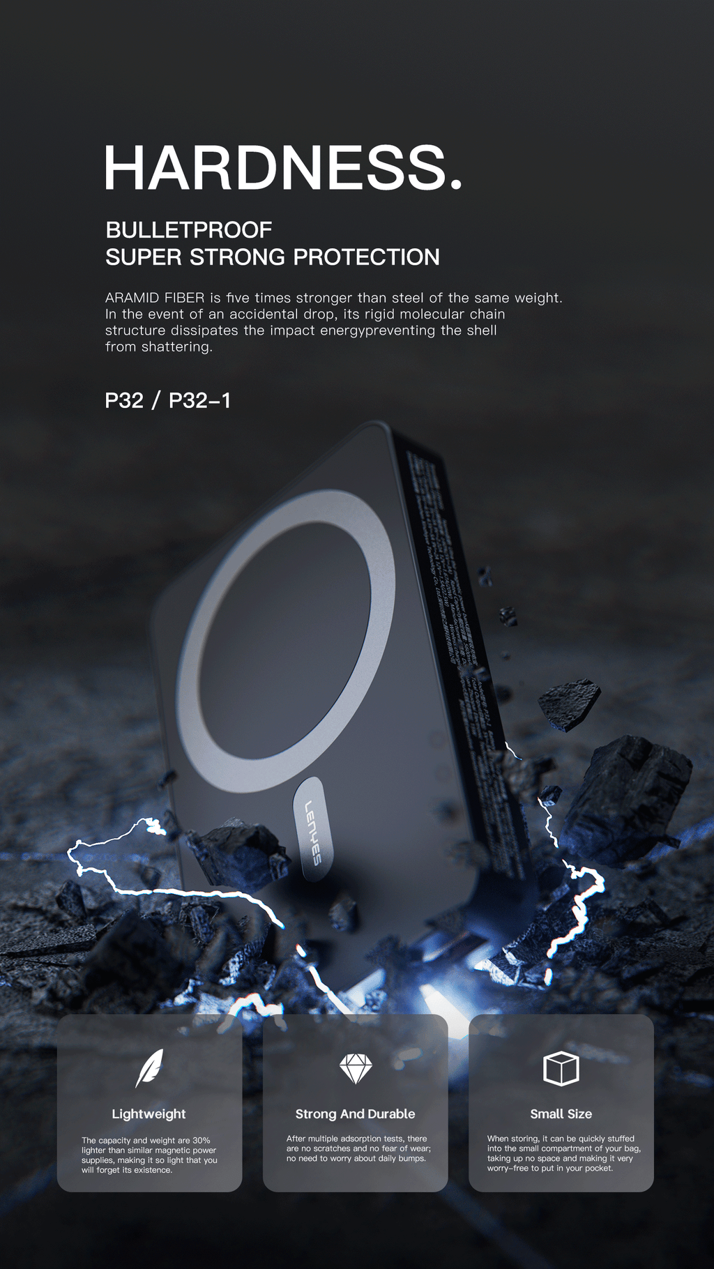 Powerbank 5.000 mAH Magnético P32
