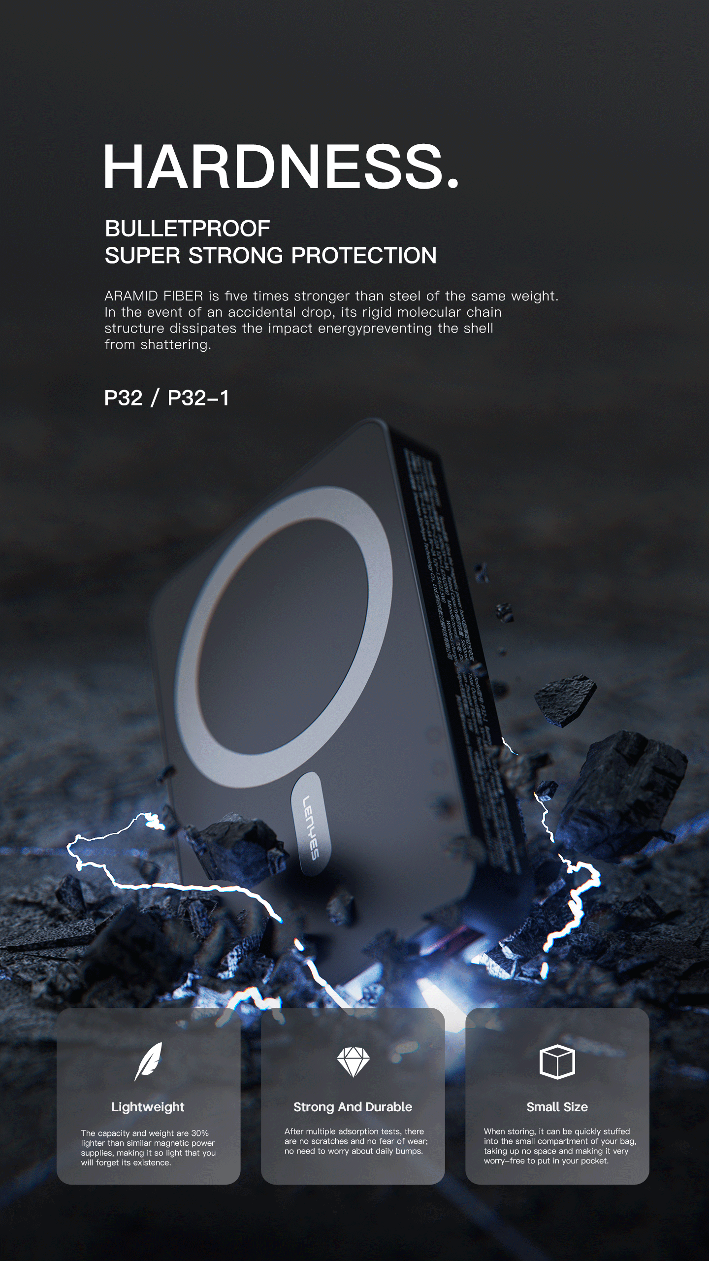 Powerbank 5.000 mAH Magnético P32