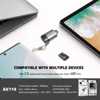 AX114 OTG Micro USB/V8 -Lenyes