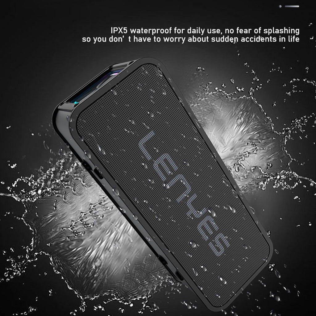 LENYES S856 Altavoz Bluetooth Portátil IPX6 TWS 10h + 2 Micrófonos Negro