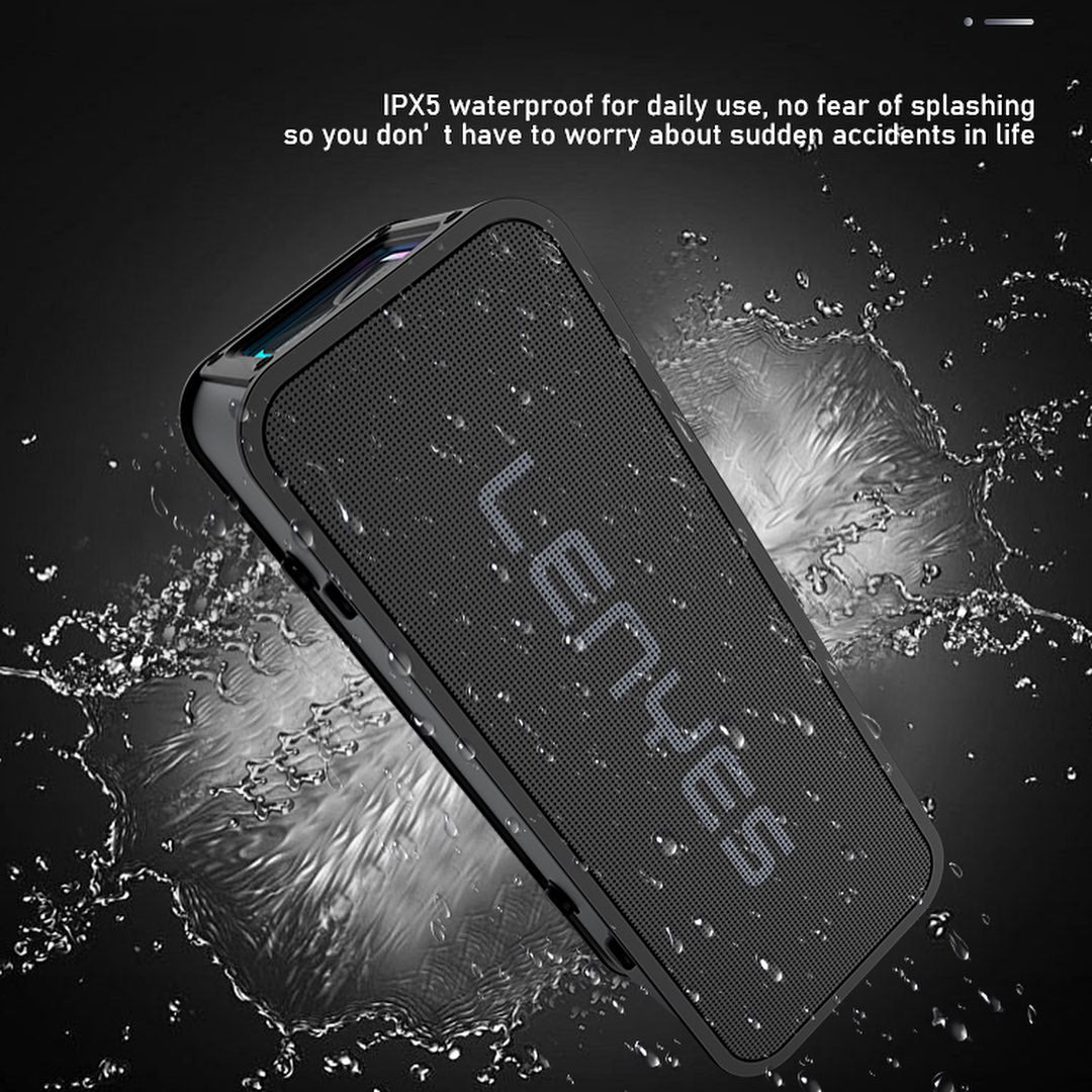 LENYES S856 Altavoz Bluetooth Portátil IPX6 TWS 10h + 2 Micrófonos Negro