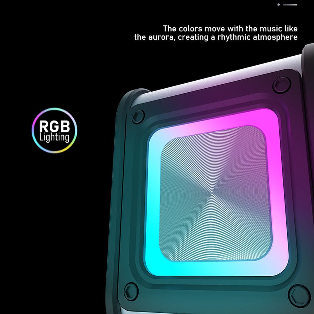 LENYES S856 Altavoz Bluetooth Portátil IPX6 TWS 10h + 2 Micrófonos Negro