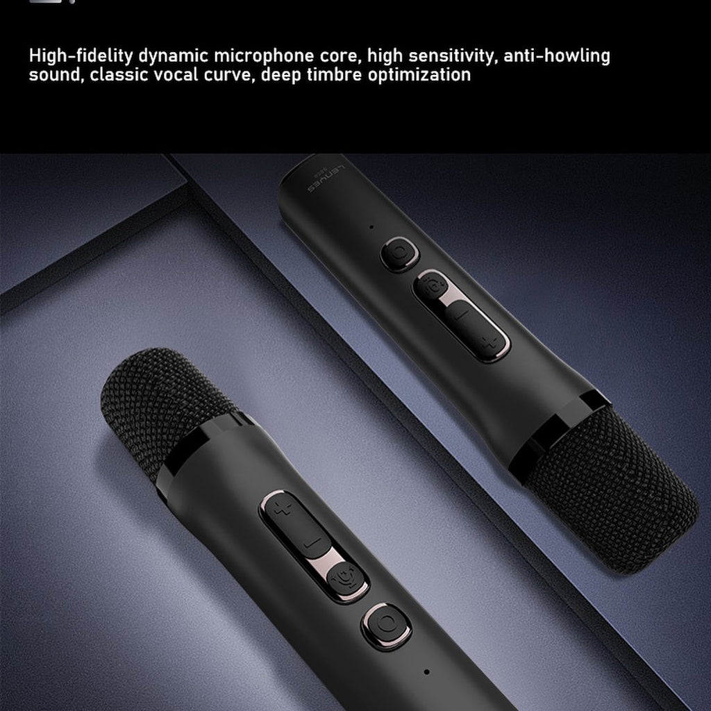 LENYES S856 Altavoz Bluetooth Portátil IPX6 TWS 10h + 2 Micrófonos Negro