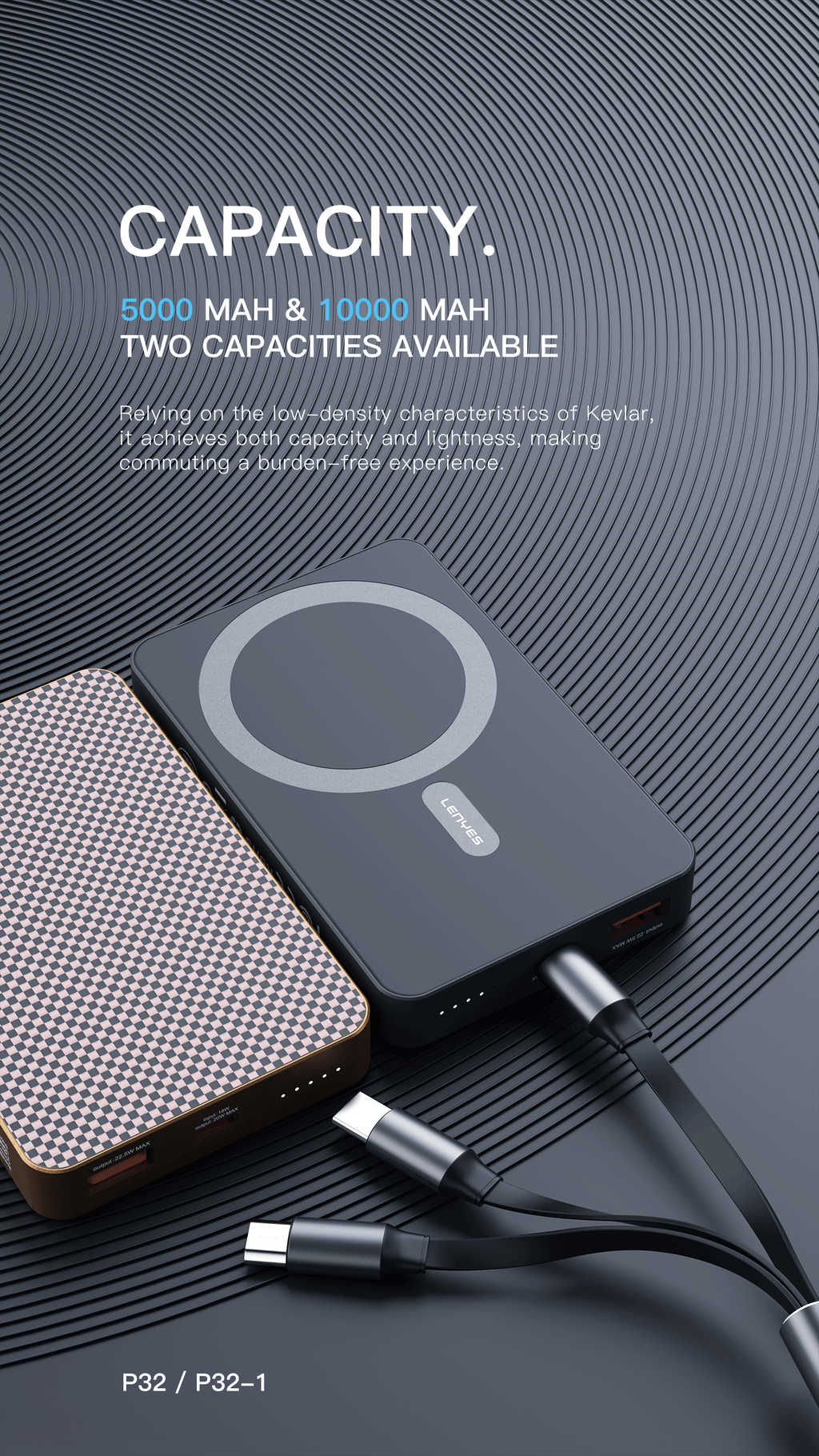 Powerbank 10.000mAH Magnético P32-1