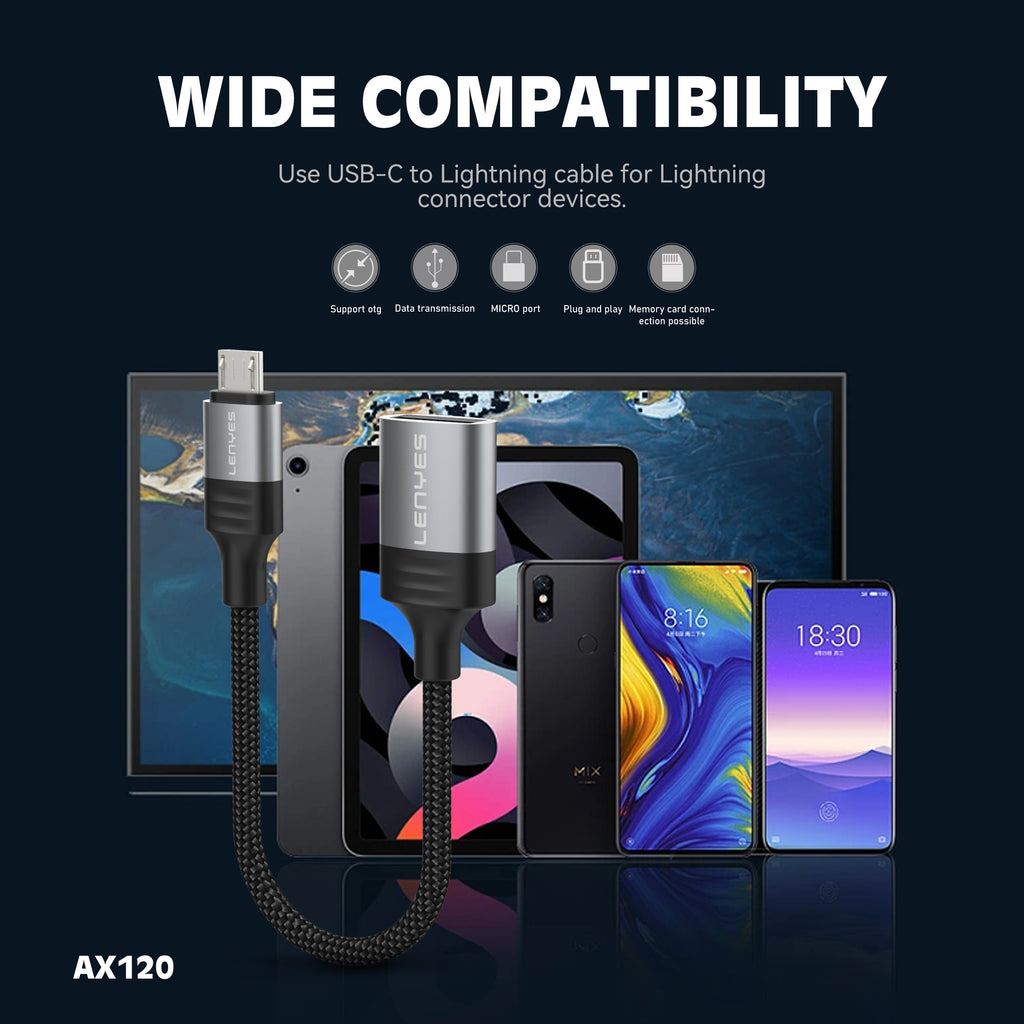 AX120 OTG Micro USB/V8 -Lenyes