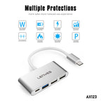 AX123 Tipo-C HUB 4 en 1 -Lenyes