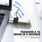 AX117 Adaptador Micro USB/V8 a Tipo-C -Lenyes