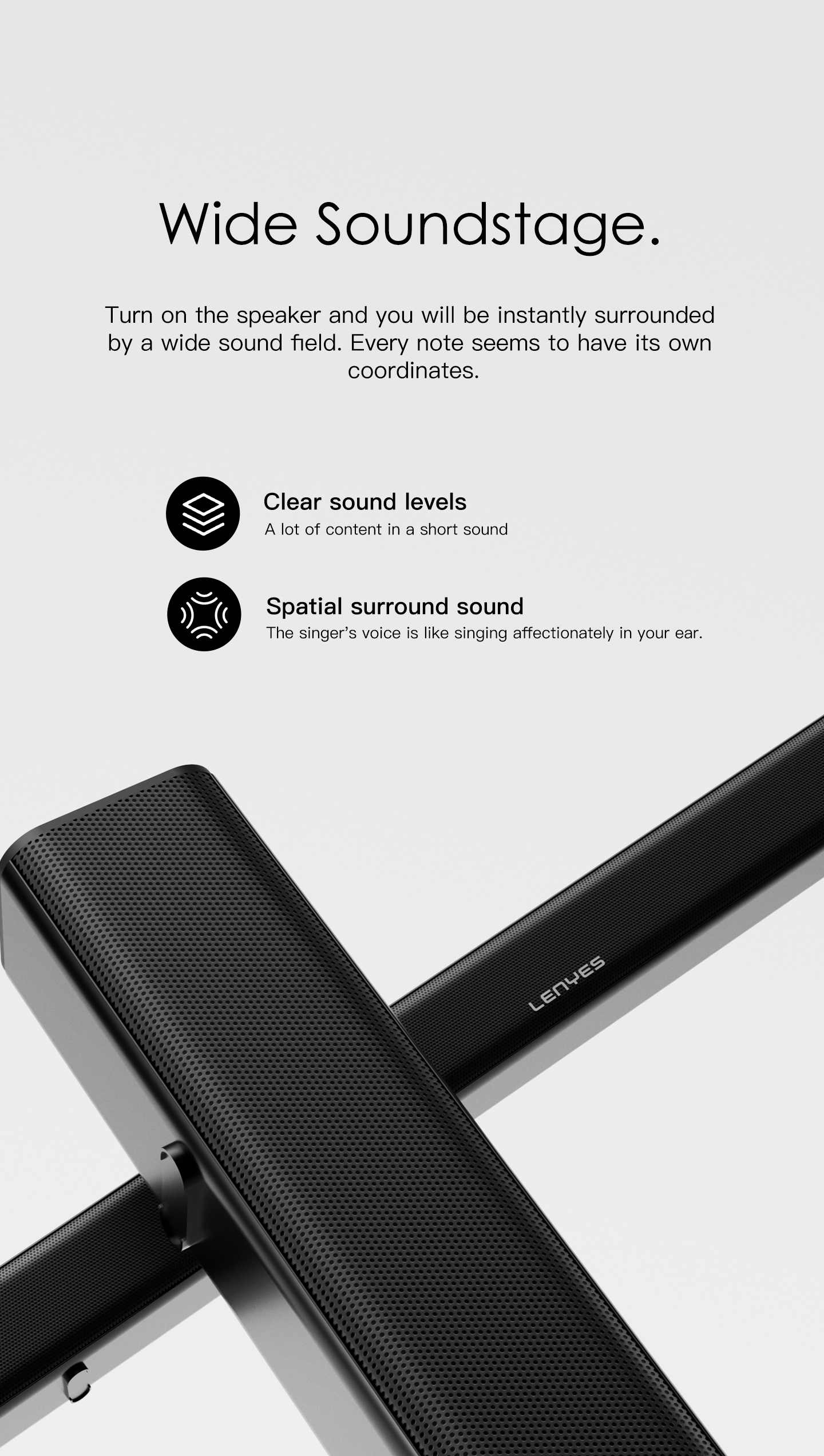 LENYES S901 Altavoz Bluetooth Profesional IPX6 TWS 15h Power Bank Negro
