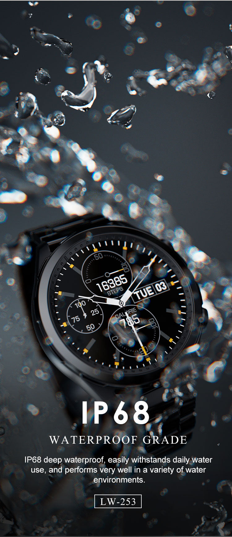 LENYES LW-253 Smartwatch Monitor Salud SpO2 Modos Deportivos 5-7 Días IP67 Negro