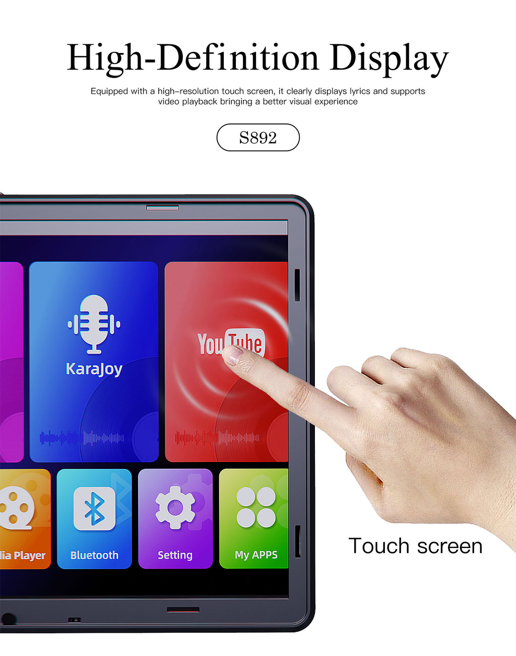 LENYES S892 Altavoz Bluetooth Profesional IPX6 TWS 15h + 2 Micrófonos Negro