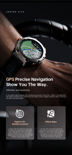 Lenyes VITA GPS Doble Frecuencia | Mapas Offline y 4GB Flash | 5ATM Pro