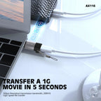 AX116 Adaptador Tipo-C a Micro USB/V8 -Lenyes