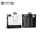 LENYES AIR 103 WHITE Auriculares Bluetooth 5.4 TWS con Cancelación de Ruido ANC+ENC 28dB - Sonido 360°