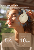 LENYES LH61 Auriculares Bluetooth 40mm Plegables Dual Modo Blanco