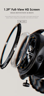 LENYES LW-253 Smartwatch Monitor Salud SpO2 Modos Deportivos 5-7 Días IP67 Negro