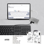 AX123 Tipo-C HUB 4 en 1 -Lenyes