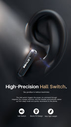 LENYES SERENE X Auriculares Bluetooth 5.4 TWS con ANC+ENC 6 Micrófonos - Sonido 360° y App Audio