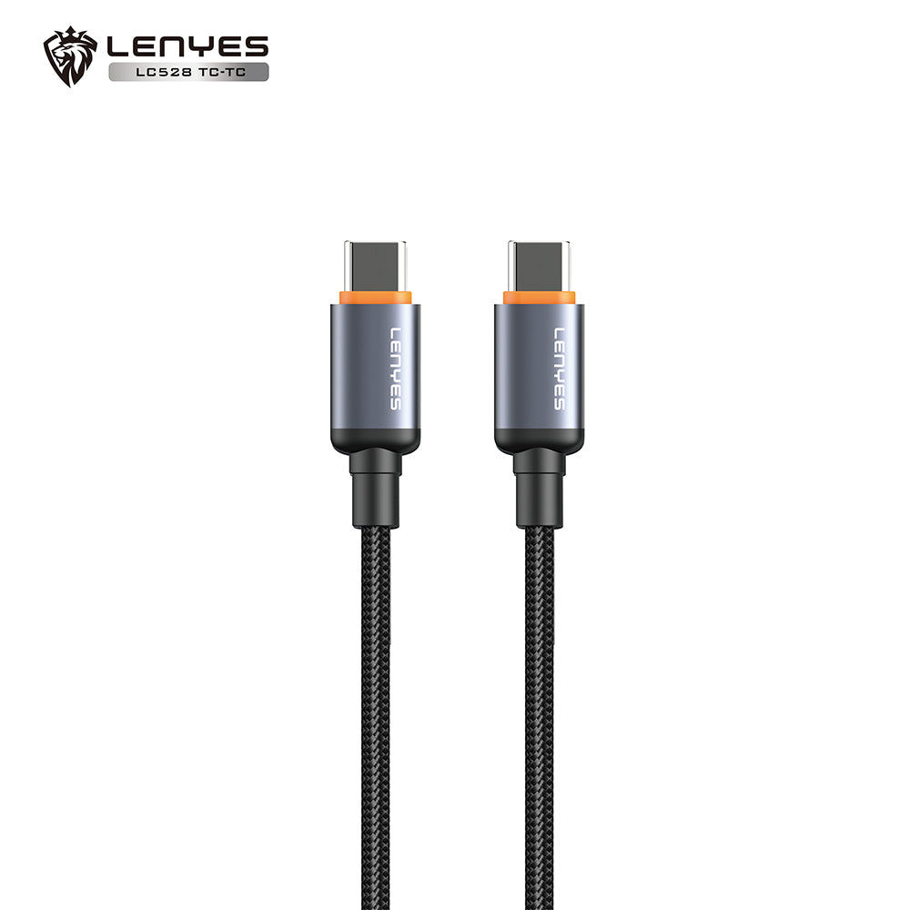 LENYES LC528TC-TC Cable de Carga Rápida USB-C a USB-C 60W