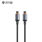 LENYES LC528TC-TC Cable de Carga Rápida USB-C a USB-C 60W