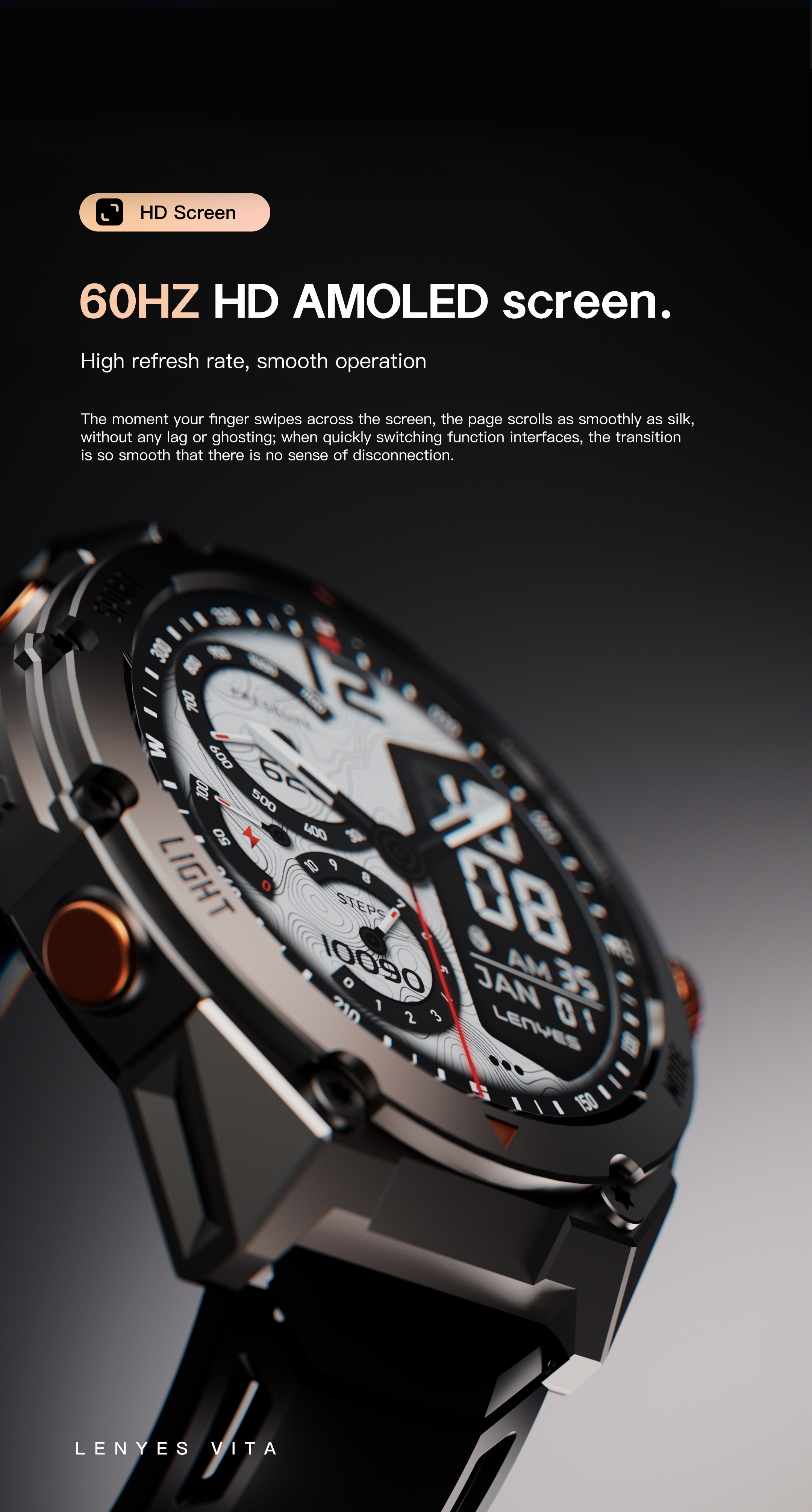 Lenyes VITA GPS Doble Frecuencia | Mapas Offline y 4GB Flash | 5ATM Pro