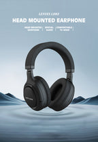 LENYES LH83 Auriculares Bluetooth 5.3 40mm 47h Batería Plegables Negro