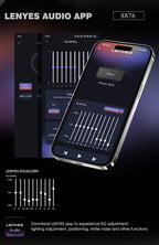 LENYES S876 Altavoz Bluetooth Inalámbrico IPX6 TWS Alta Fidelidad Negro