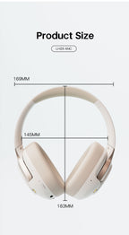 LENYES LH29 ANC Auriculares Bluetooth Cancelación Híbrida 43dB 40mm 30h Blanco