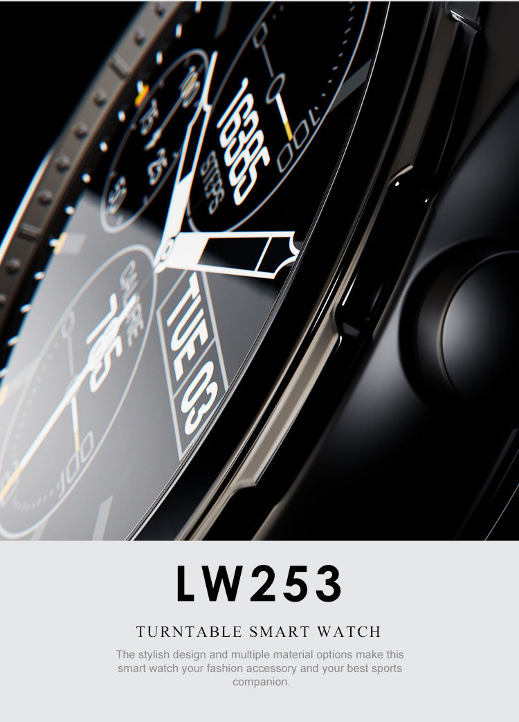 LENYES LW-253 Smartwatch Monitor Salud SpO2 Modos Deportivos 5-7 Días IP67 Negro