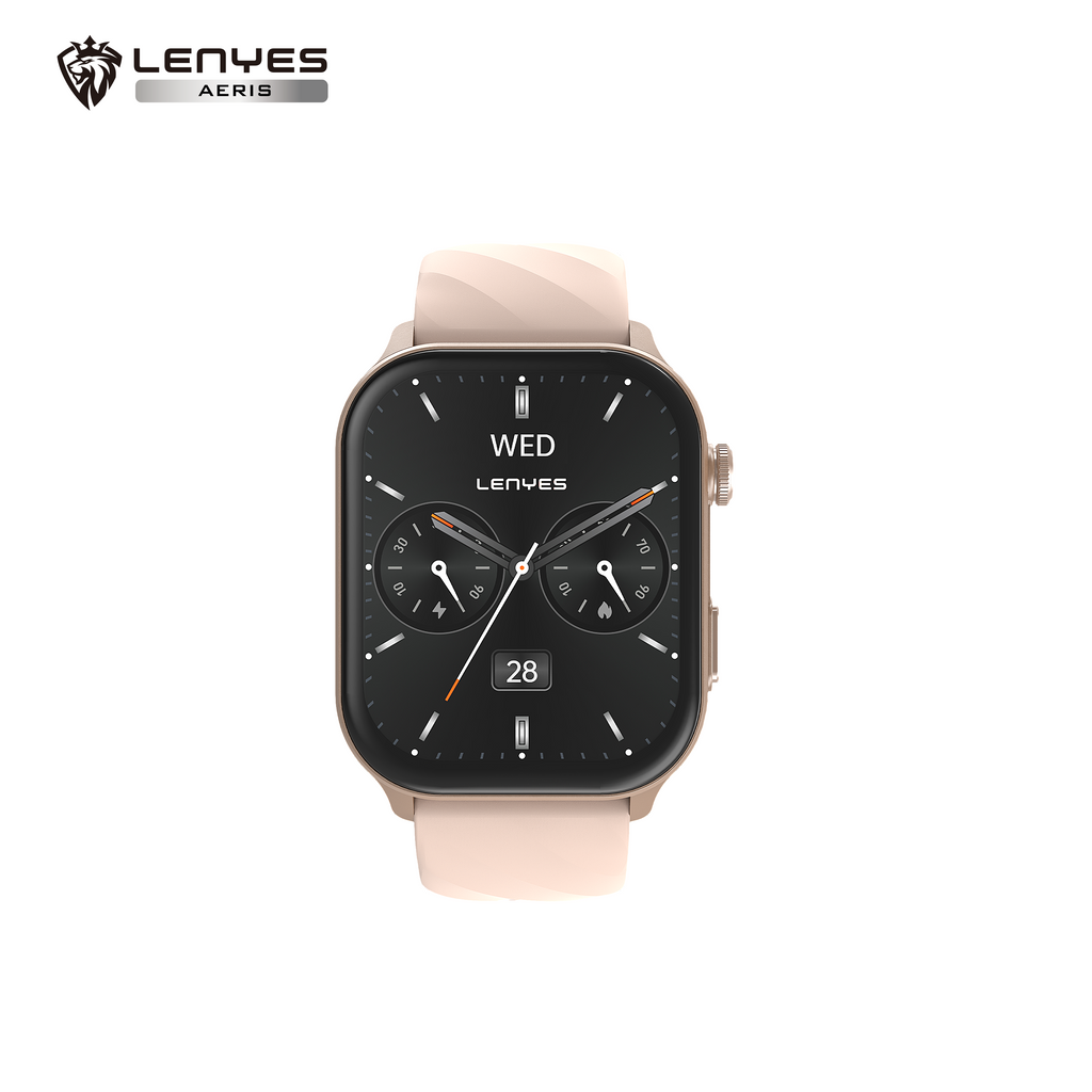 LENYES AERIS Smartwatch Mujer Rosa Monitor Salud SpO2 5-7 Días IP67 Rosa