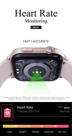 LENYES AERIS Smartwatch Mujer Rosa Monitor Salud SpO2 5-7 Días IP67 Rosa