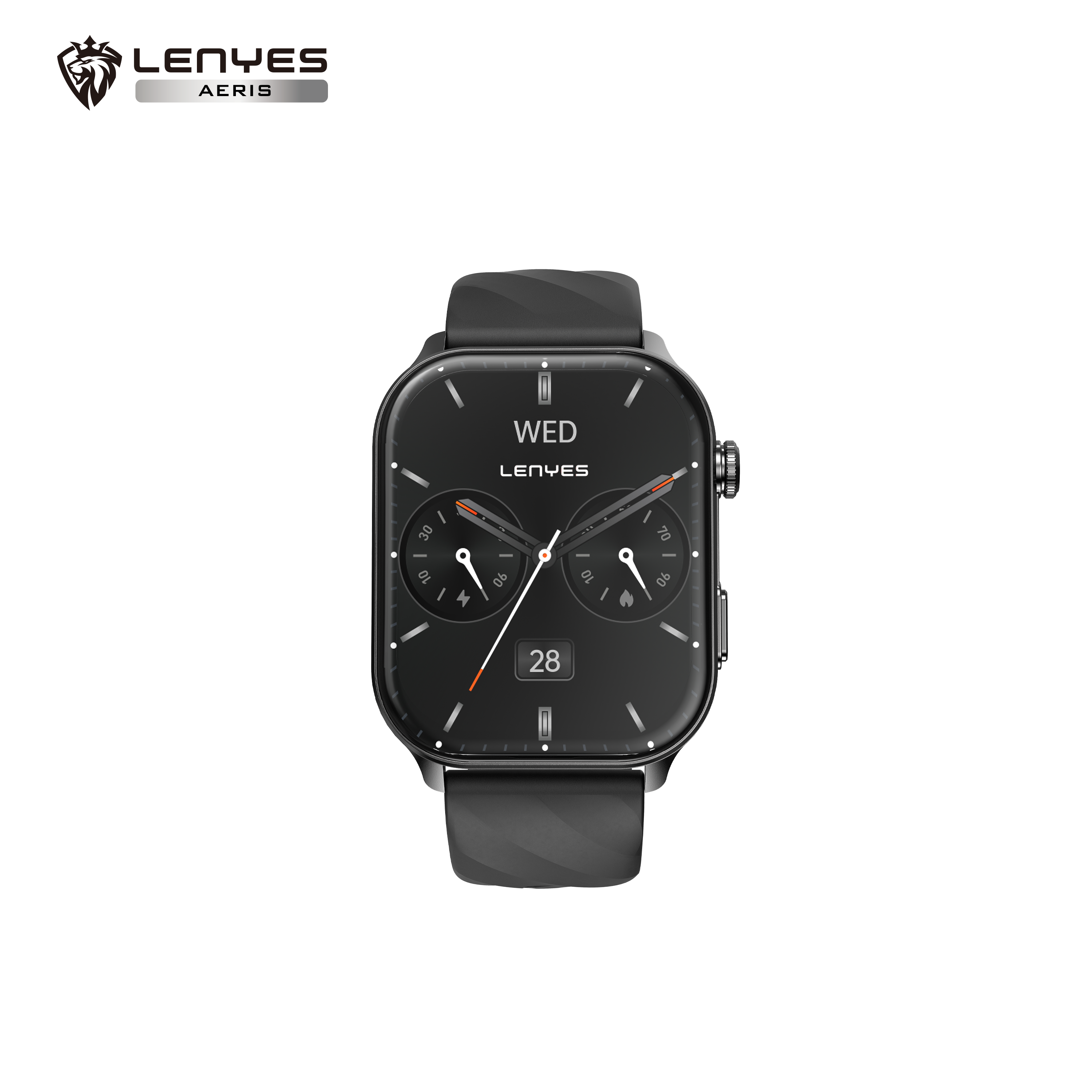 LENYES AERIS Smartwatch Monitor Salud SpO2 Modos Deportivos 5-7 Días IP67 Negro