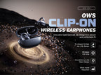 LENYES AIR 204 Auriculares OWS Clip-On Bluetooth 6.0 Open-Ear 4.5H App Audio Negro